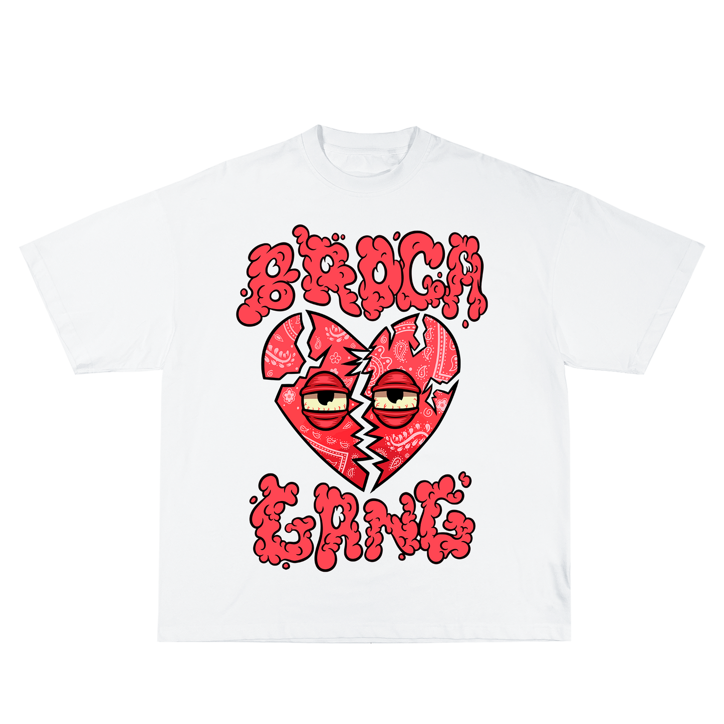 T-Shirt BGK “BL**DS” Broken Heart x Broca Gang