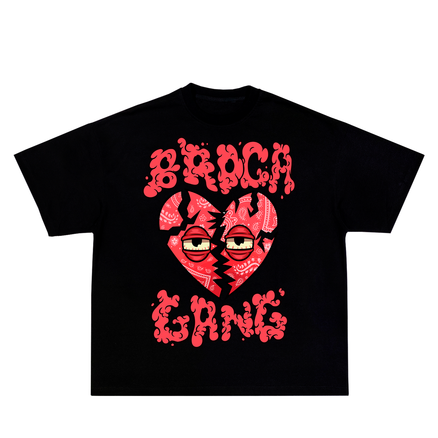 T-Shirt BGK “BL**DS” Broken Heart x Broca Gang